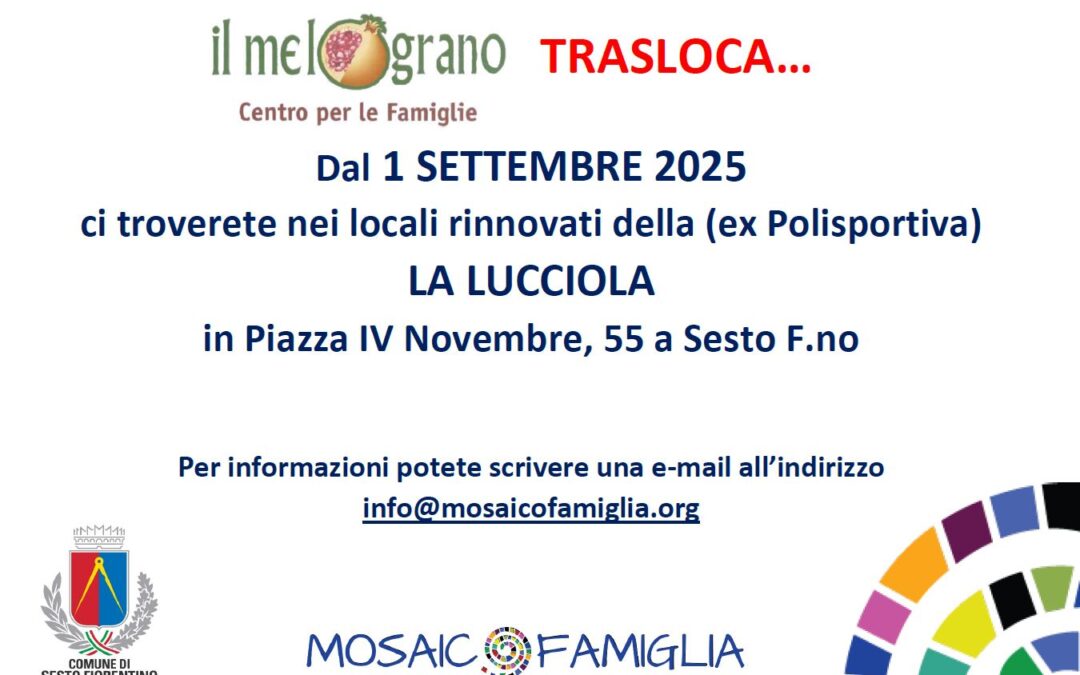 Il Melograno trasloca alla Lucciola